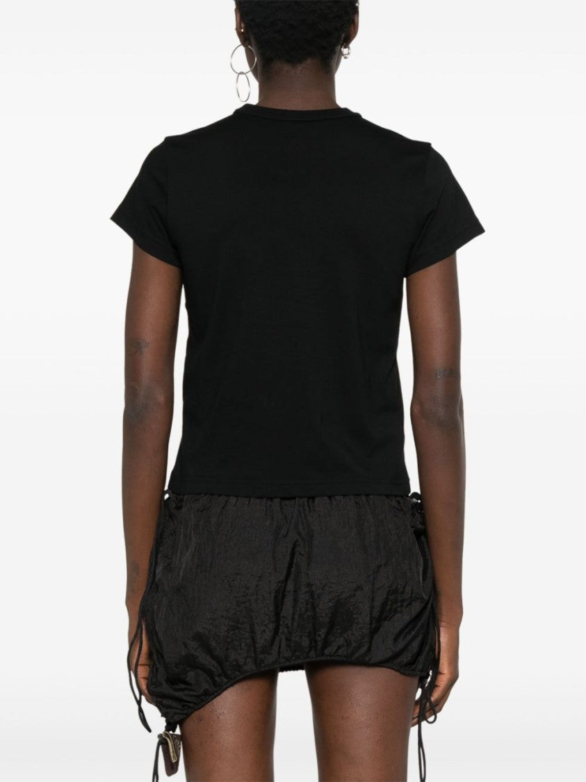 Alexander Wang Black Fitted Short-Sleeve T-Shirt