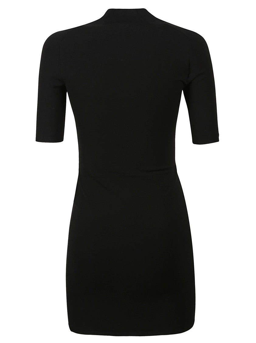 T By Alexander Wang Printed High Density Polyamide Mini Dress