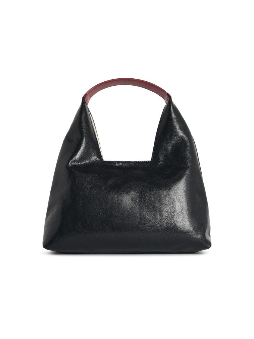 Marni 'Trapeze' Mini Black Leather Handbag