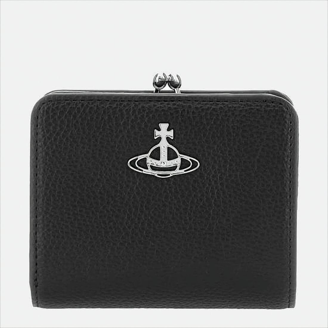 Vivienne Westwood Textured Polyurethane Wallet With Kiss-Lock Closure