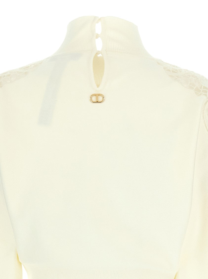 Twin-Set Organza Insert Sweater