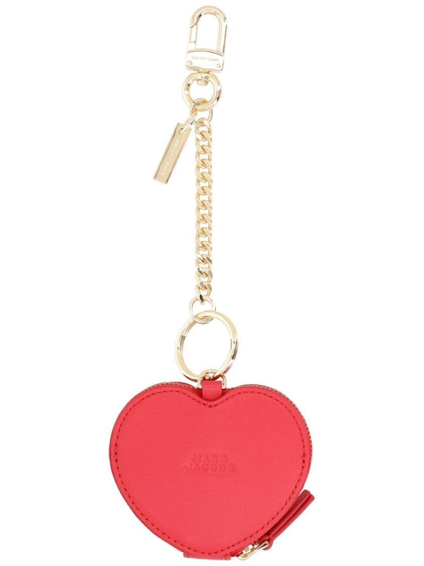 Marc Jacobs Red Heart Pouch Cow Leather Bag