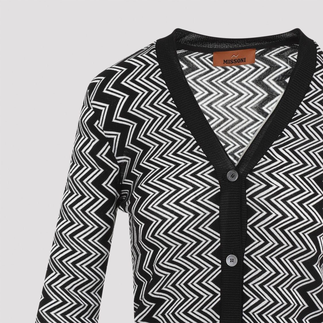 Missoni Black Wool Buttoned Cardigan