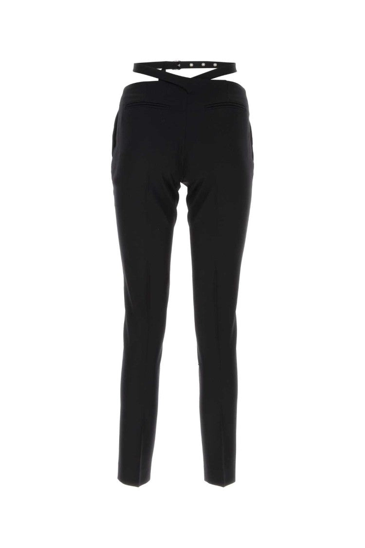 The Attico Black Jersey Pant