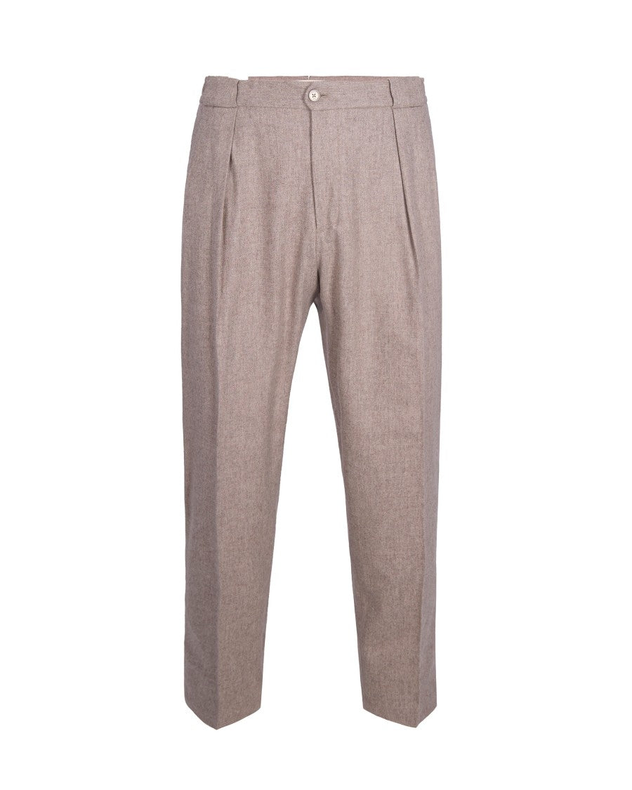 Briglia Straight-Fit Tailored Trousers In Luxurious Flannel