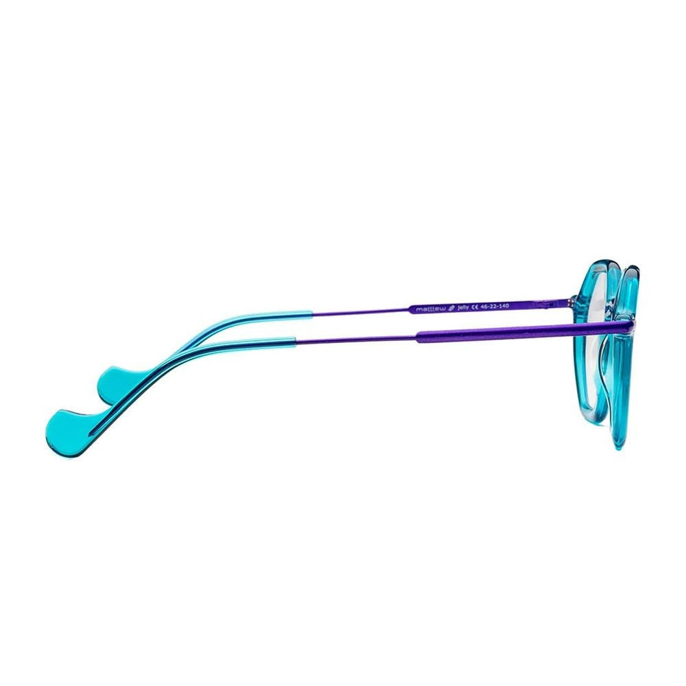 Matttew Jelly Transparent Turquoise Acetate Sunglasses