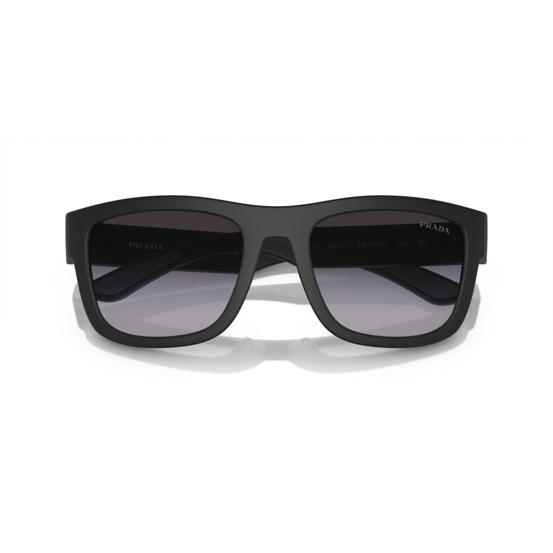 Prada Linea Rossa 0Ps 01Zs Rectangular Matte Black Sunglasses