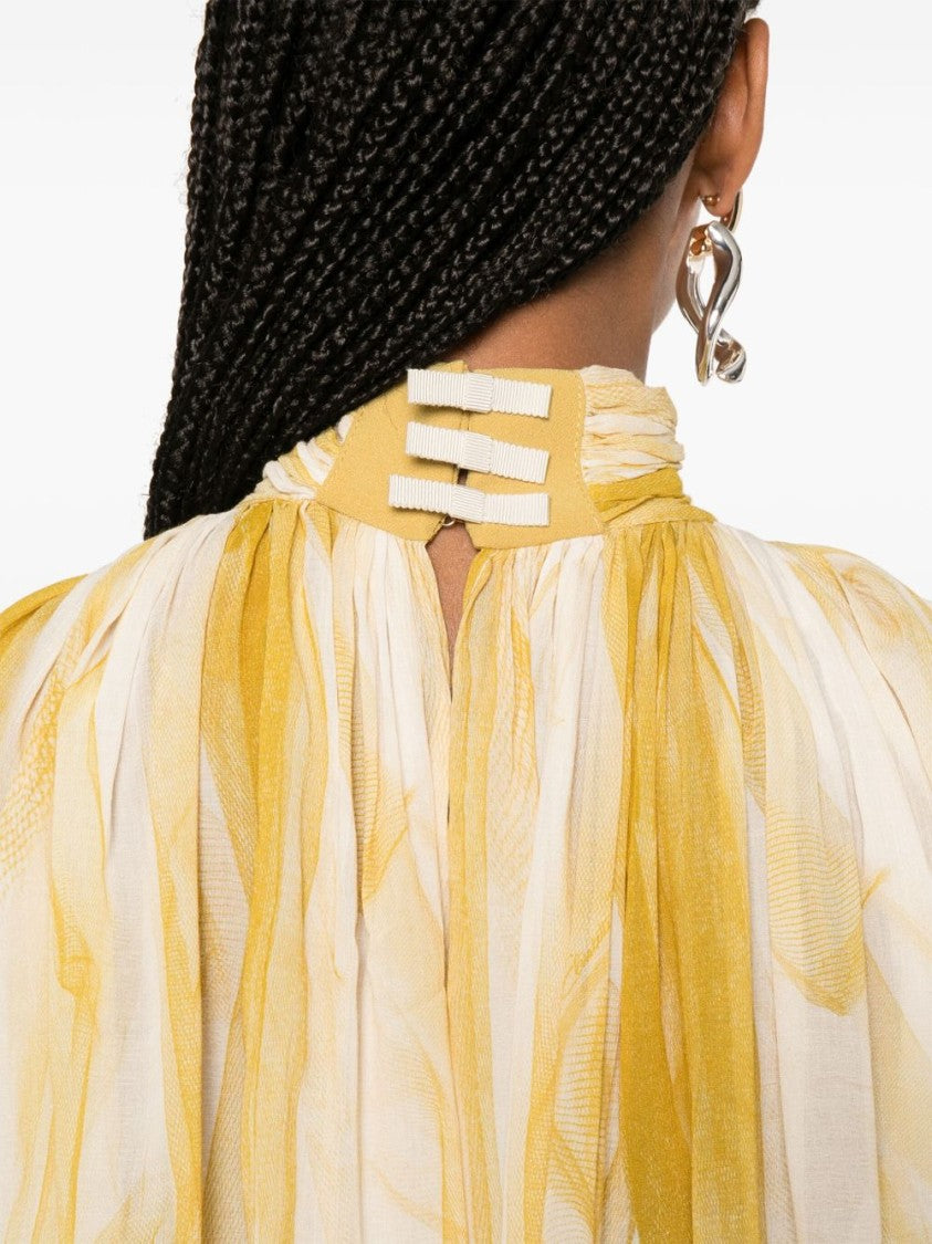 Elisabetta Franchi Flowing Viscose Shirt With Sheer Design