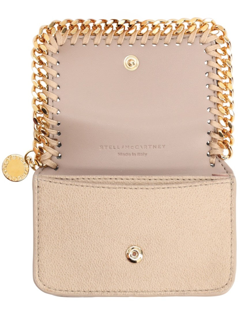 Stella Mccartney Neutral Falabella Chain Trim Wallet