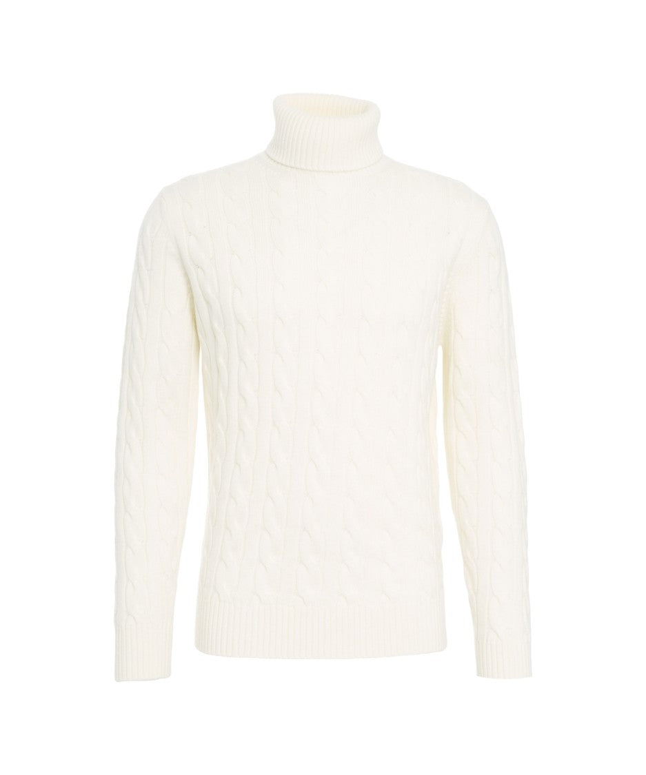 Kangra Turtleneck Sweater With Cable Knit Pattern