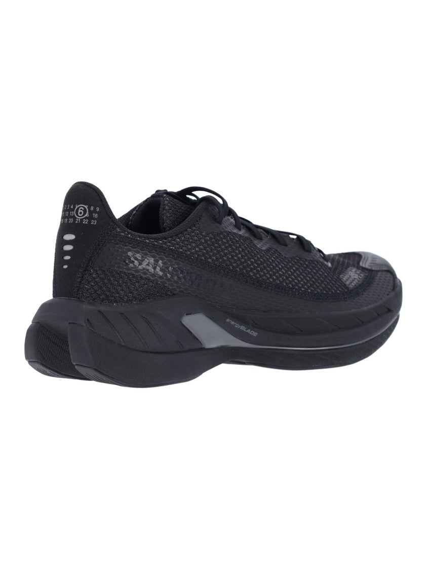 Mm6 By Maison Margiela Low-Top Mesh Sneakers With Textured Rubber Sole