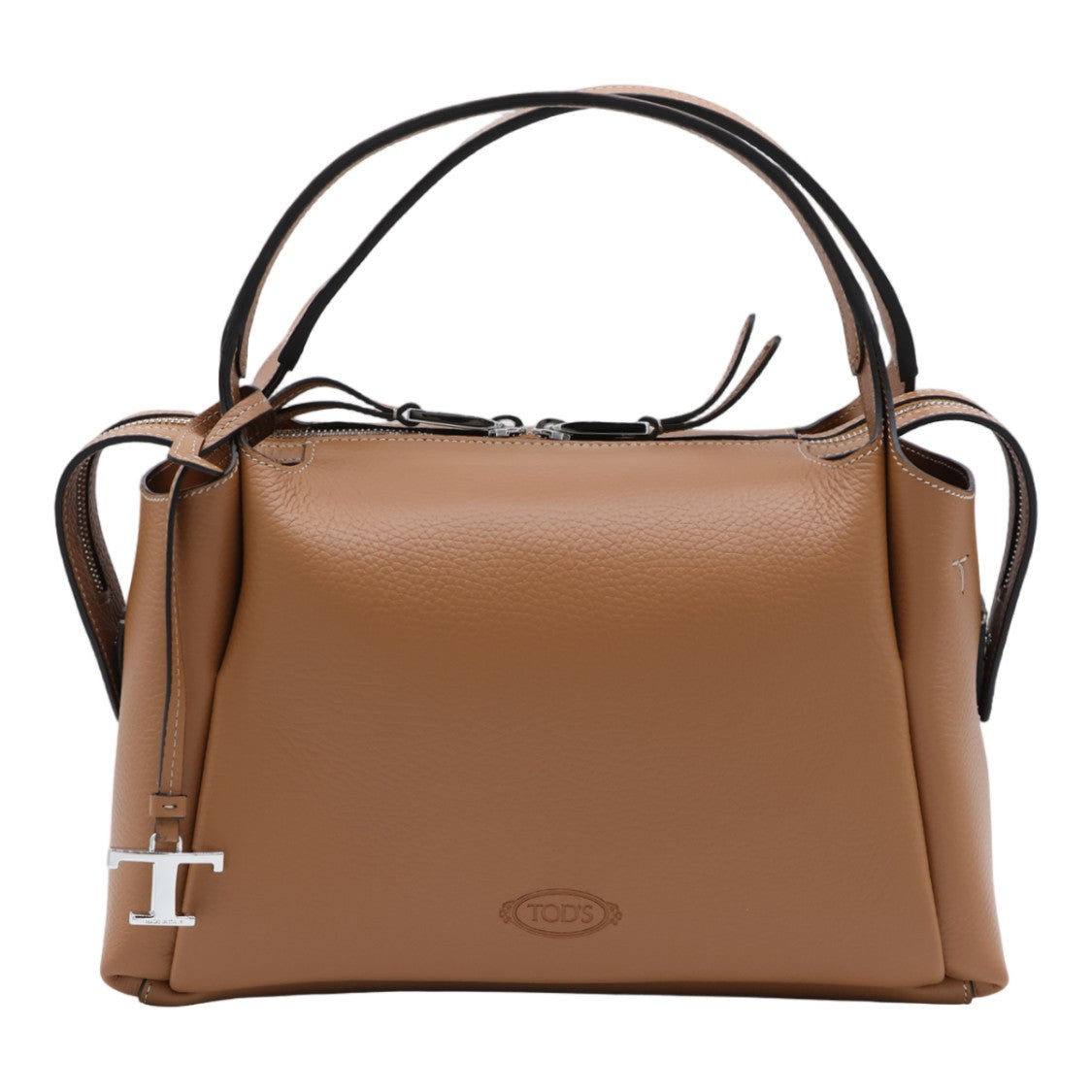Tod's Structured Handbag With Pebbled Texture And Silver-Tone Hardware