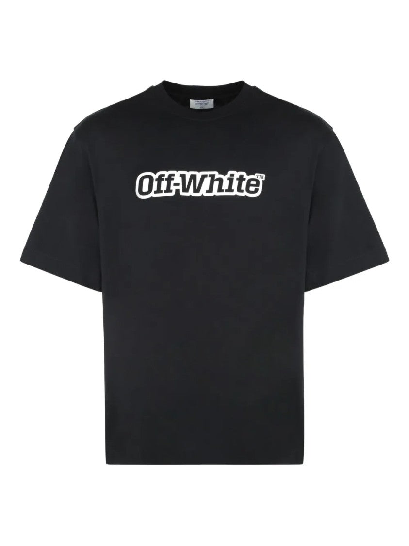 Off-White Cropped Black T-Shirt