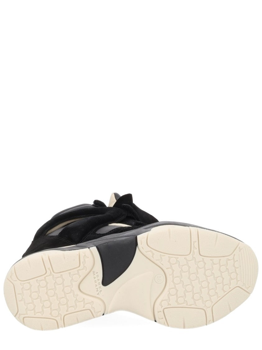 Isabel Marant Balskee High-Top Layered Leather Sneakers