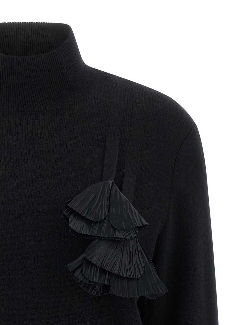 Ferragamo Floral Insert Sweater