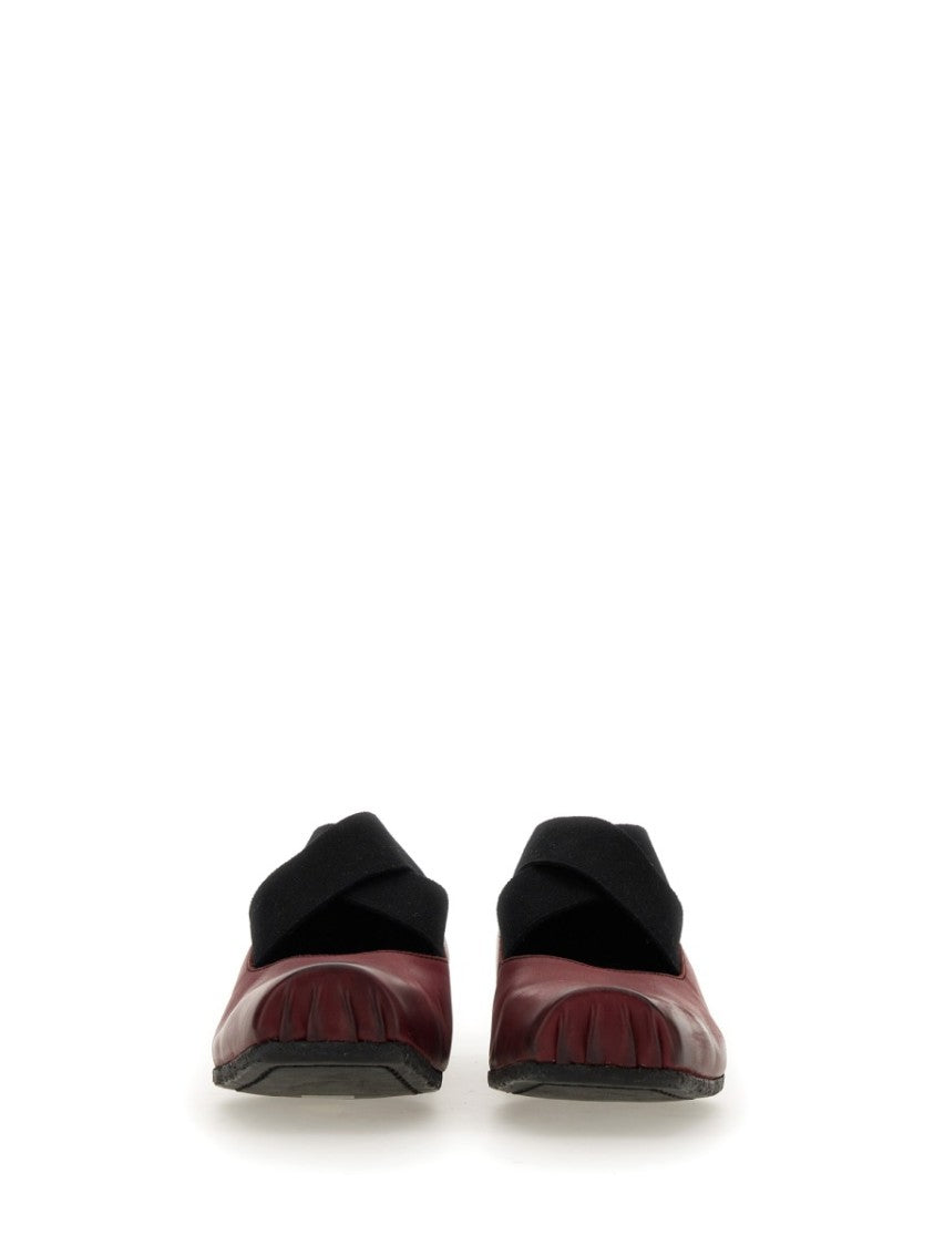 Uma Wang Deep Red Carbon Fiber Flats