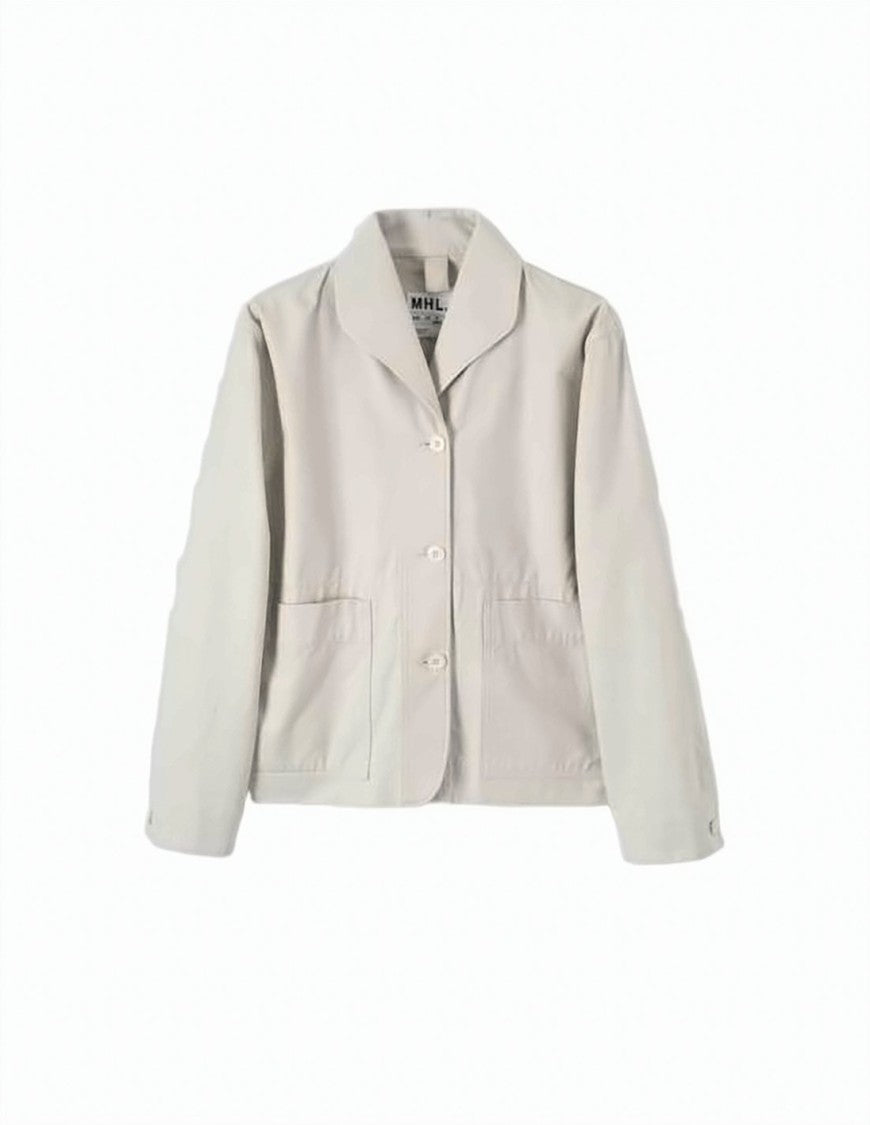 Margaret Howell Button-Down Jacket With Classic Collar And Boxy Silhouette