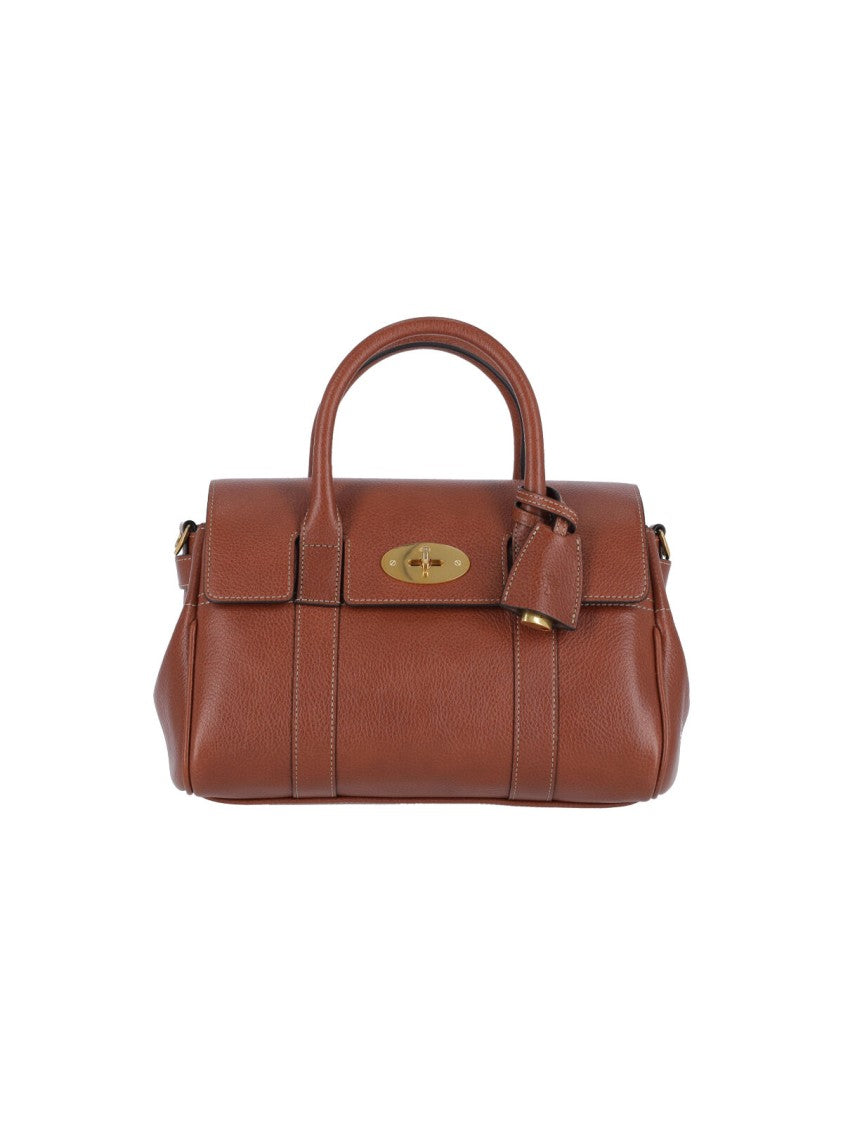 Mulberry Brown Bayswater Satchel Grain Leather Bag
