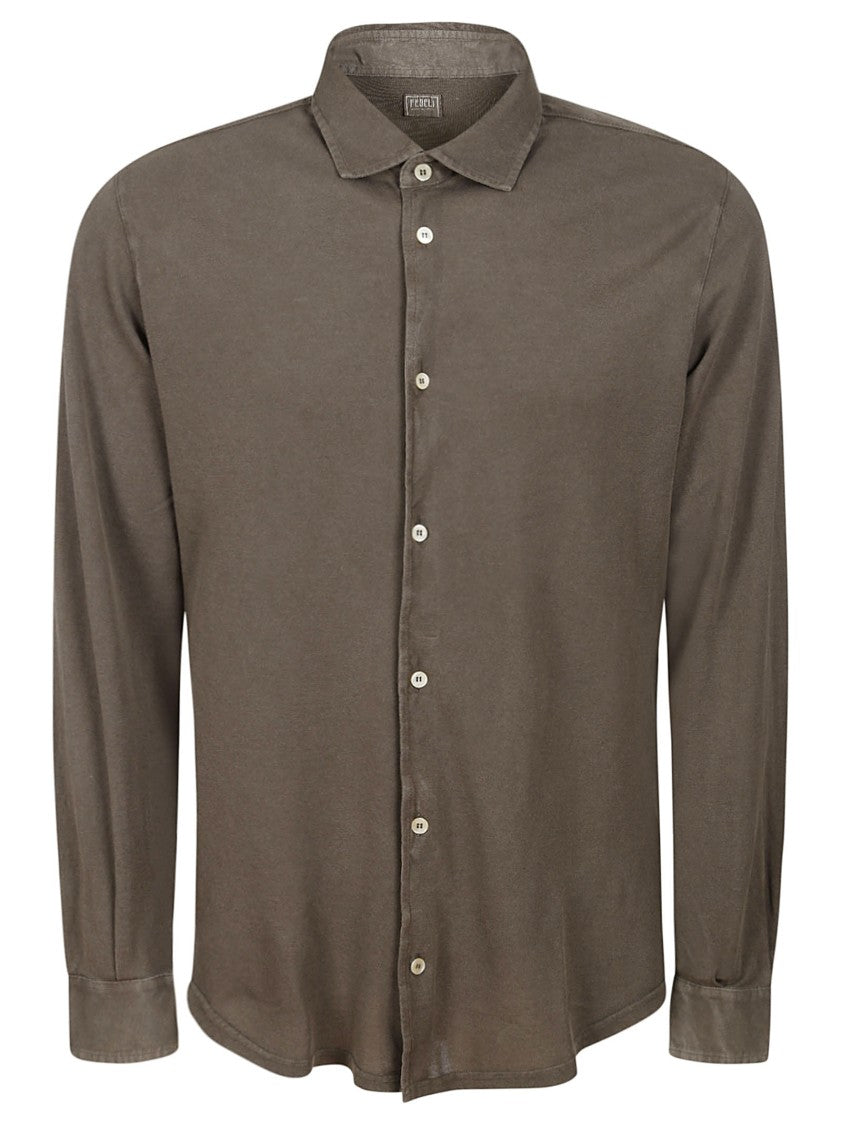 Fedeli Classic Cotton Piquet Shirt With Tailored Fit
