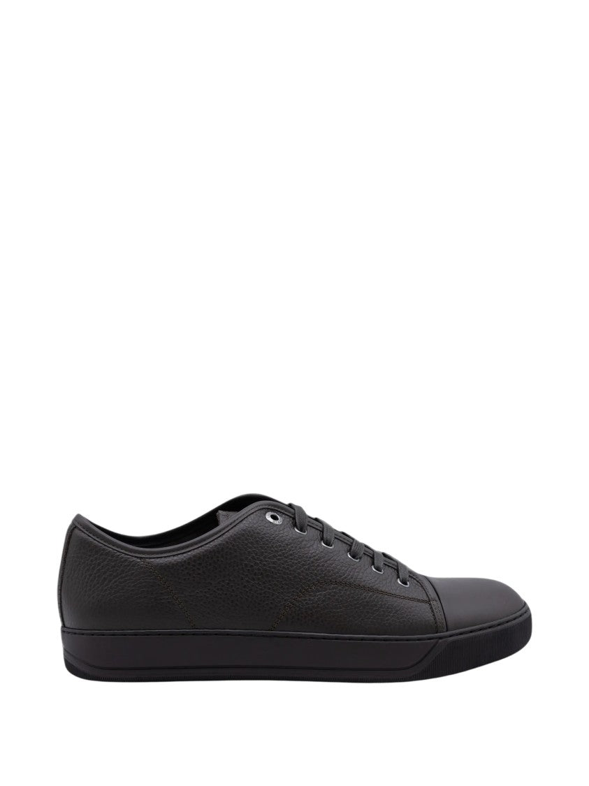 Lanvin Dbb1 Leather Low-Top Sneakers
