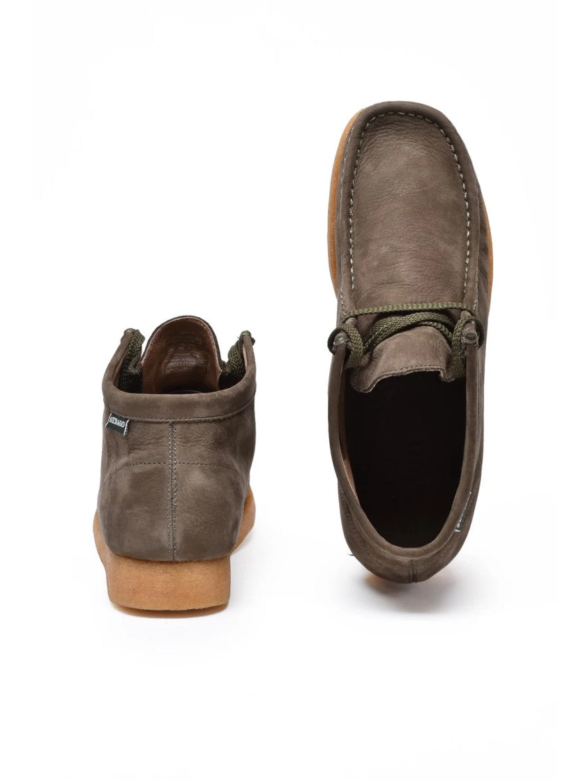 Sebago Green Leather Koala Boots