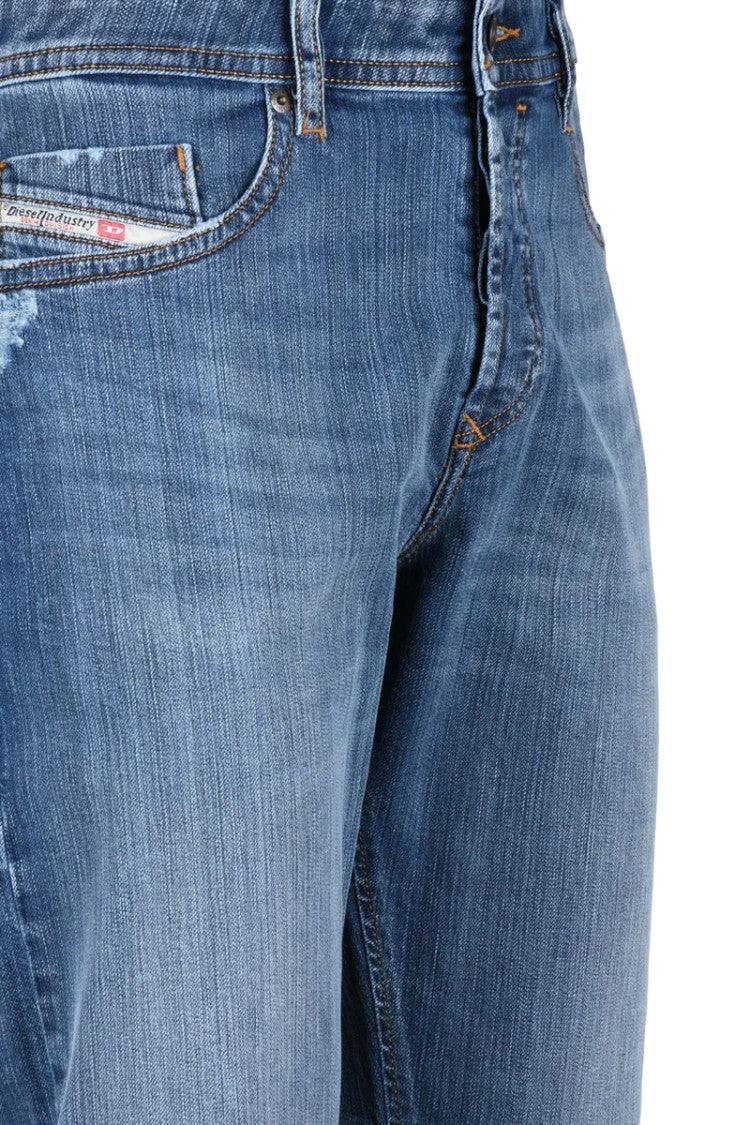 Diesel Blue Buster Tapered Cotton Elastane Jeans