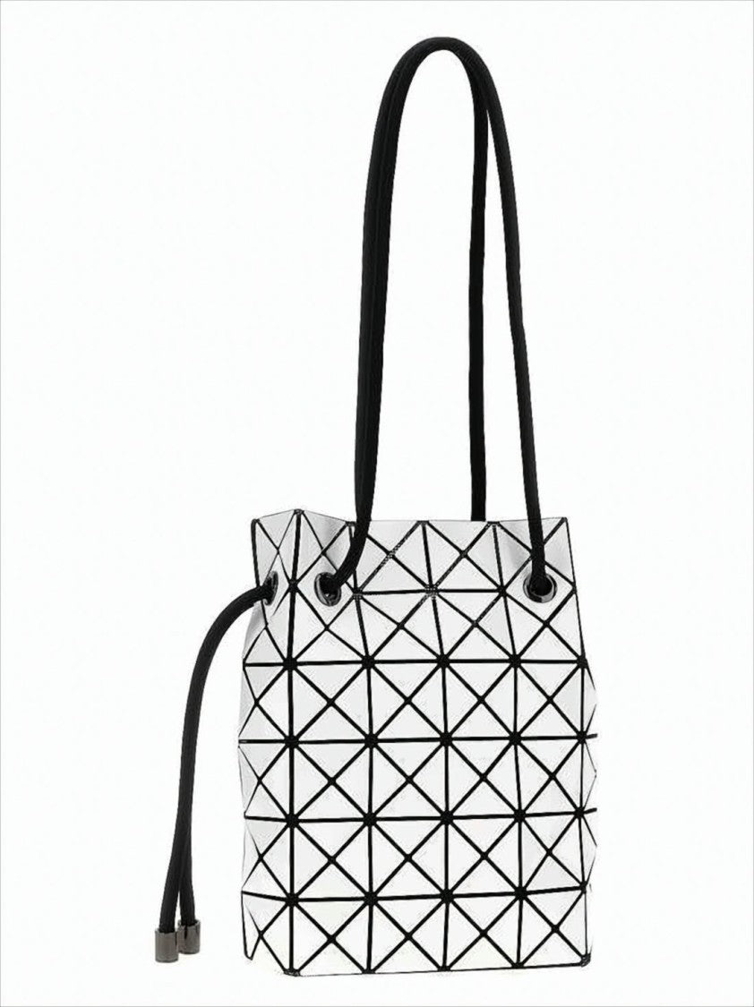 Baobao Glossy Geometric Patterned Crossbody Bag