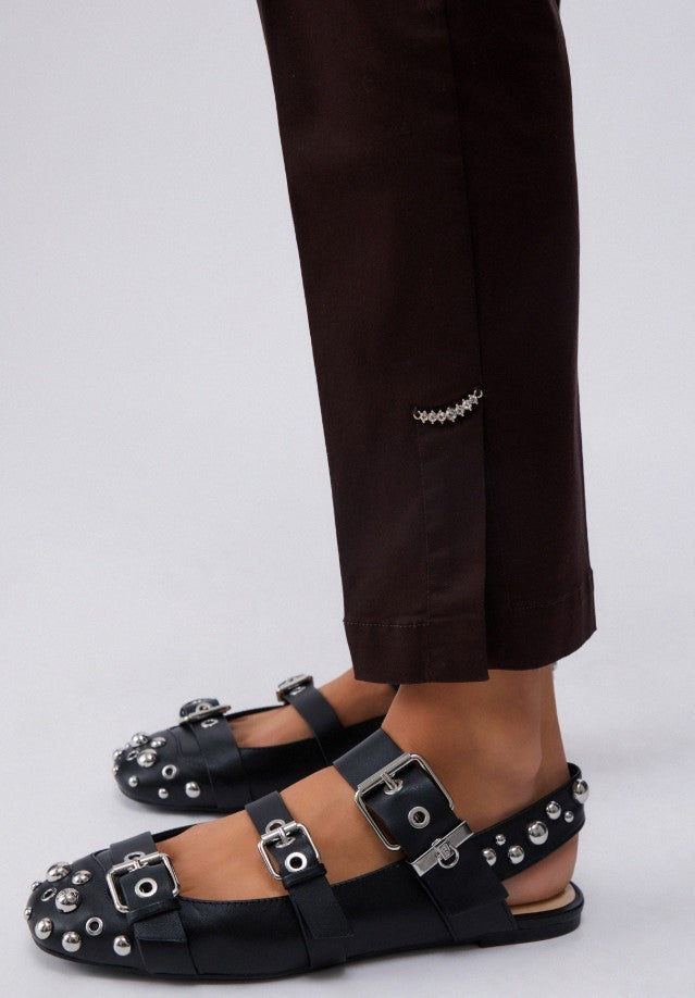 Liu Jo Slim-Fit Chino Trousers With Jewel Detail