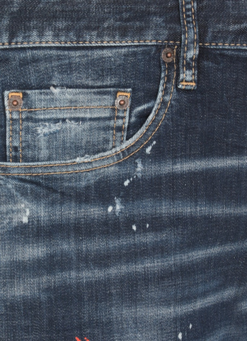 Dsquared2 Blue Cotton Jeans