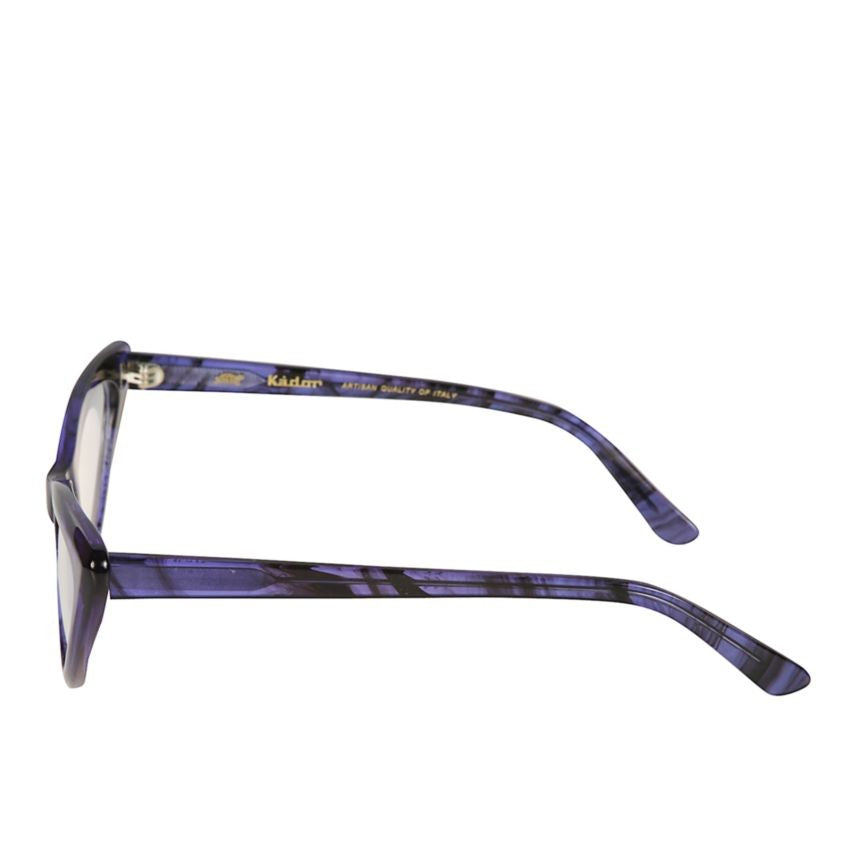 Kador Papilio Translucent Purple And Black Marbled Cat-Eye Sunglasses