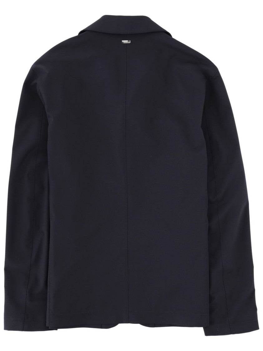 Herno Wool-Blend Tailored Patch Pockets Blazer
