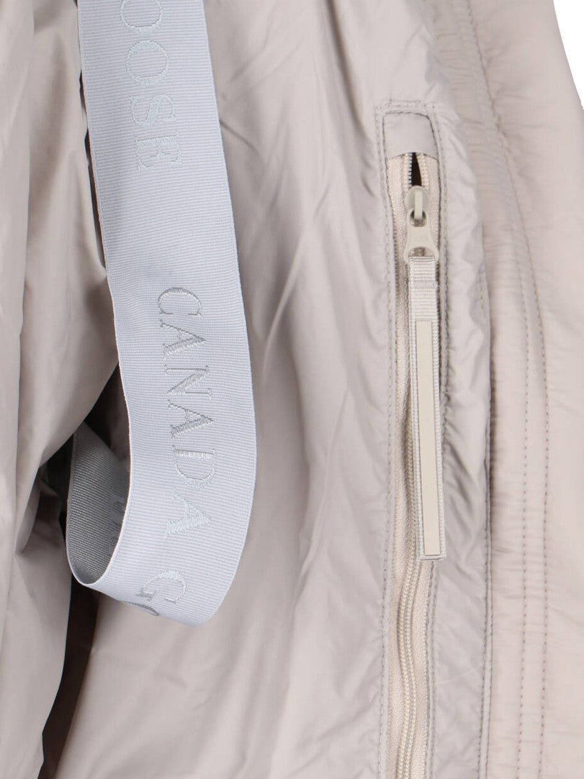 Canada Goose Beige Elba Hooded Padded Cropped Jacket