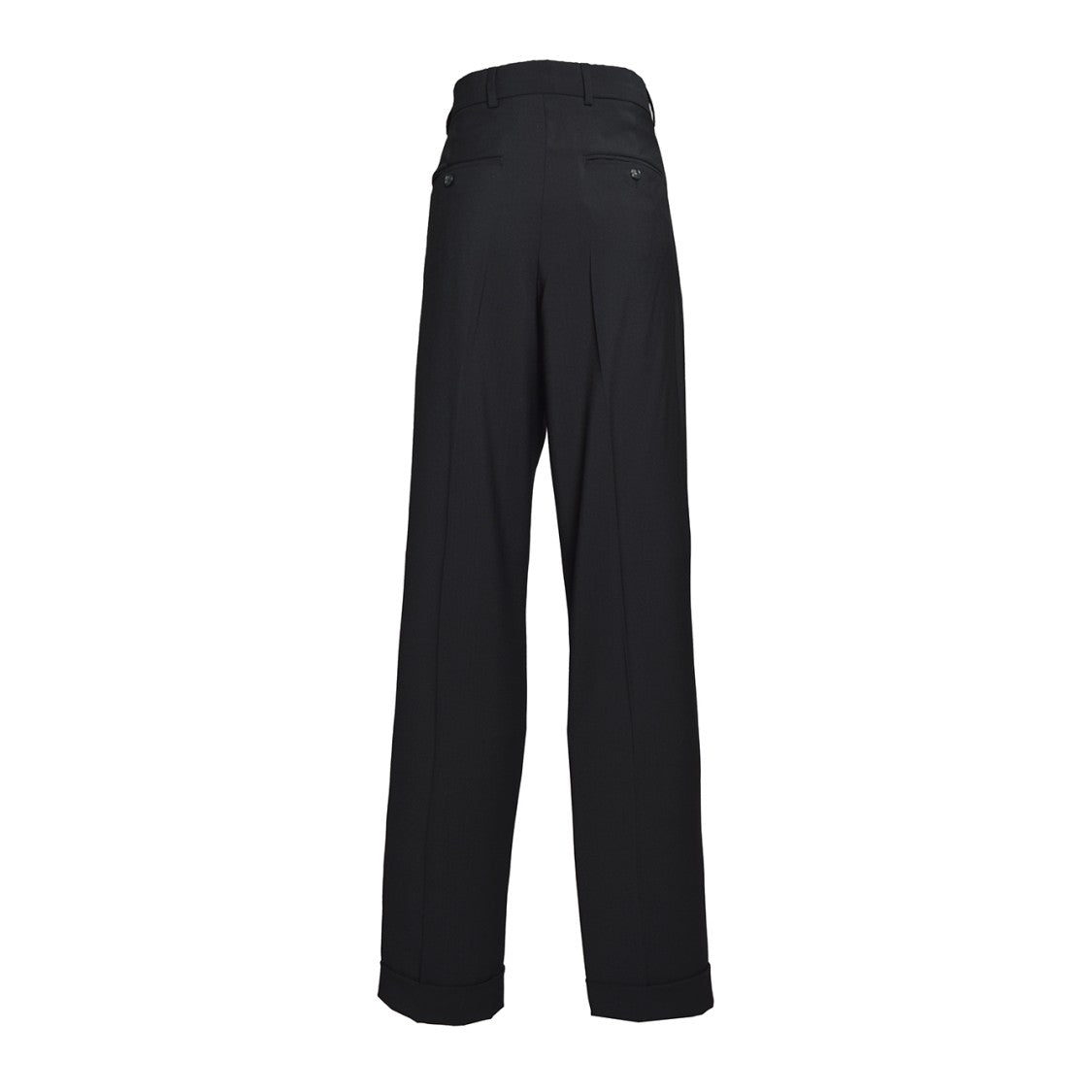 Sportmax Straight-Leg High-Waisted Wool Trousers