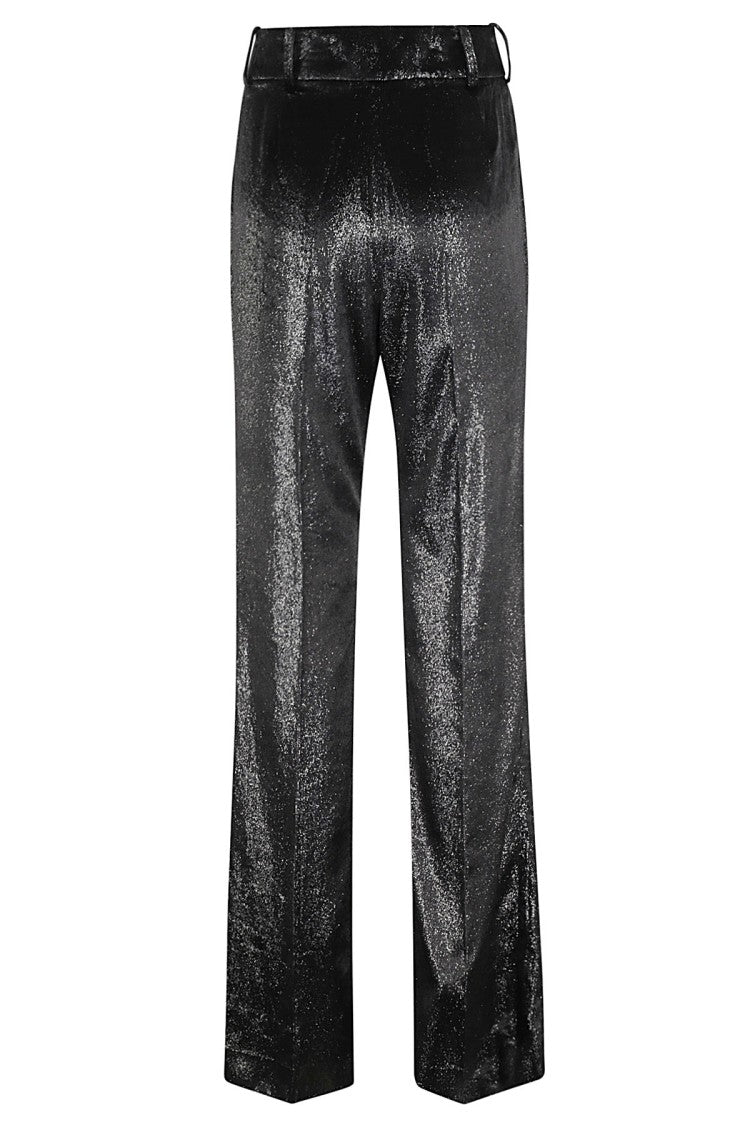 Bcbg Max Azria Black Lurex Velvet Pants