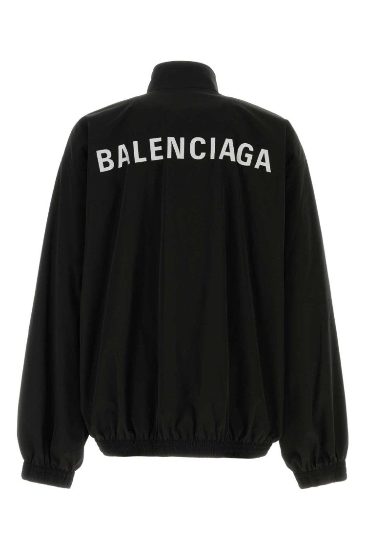 Balenciaga Black Tech Fabric Oversize Windbreaker