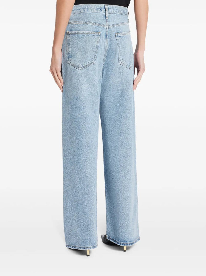 Agolde Light Blue Straight-Leg Jeans
