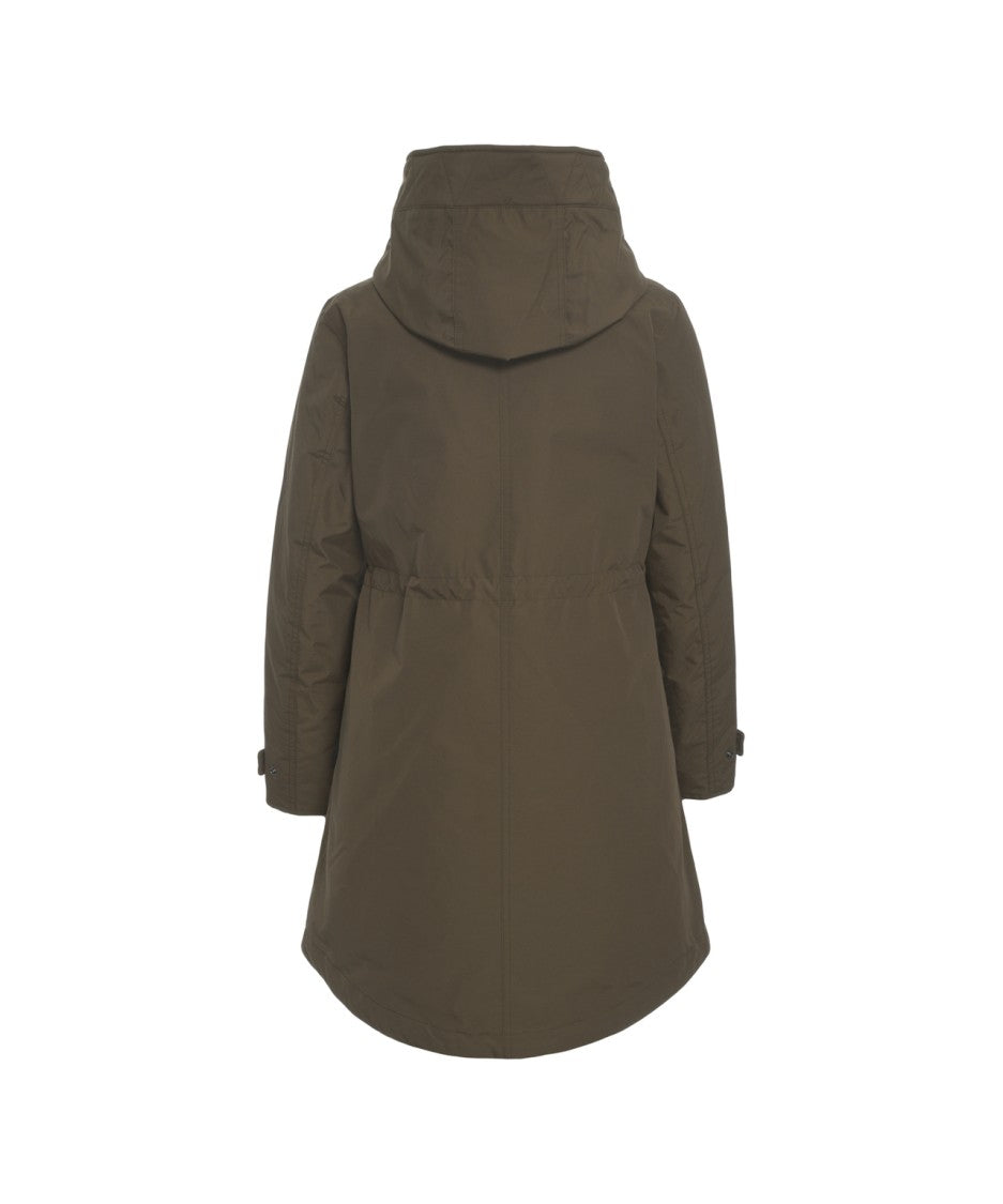 Woolrich 3-In-1 Olive Green Parka With Removable Insulation