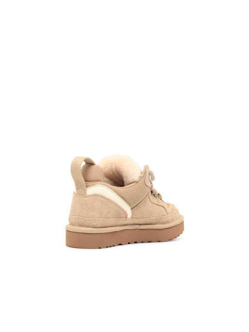 Ugg Sand Lowmel Suede Fabric Sneakers