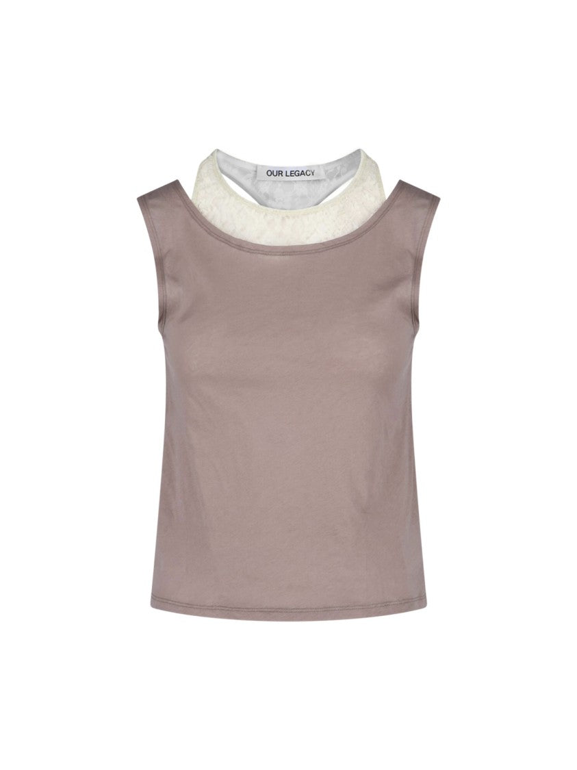 Our Legacy Brown Cotton Swim Tank Top