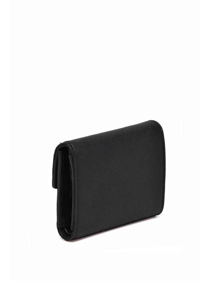 Vivienne Westwood Black Leather Flap Wallet