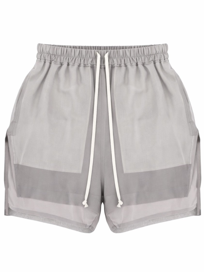 Rick Owens Boxers Relaxed Fit Silk Shorts