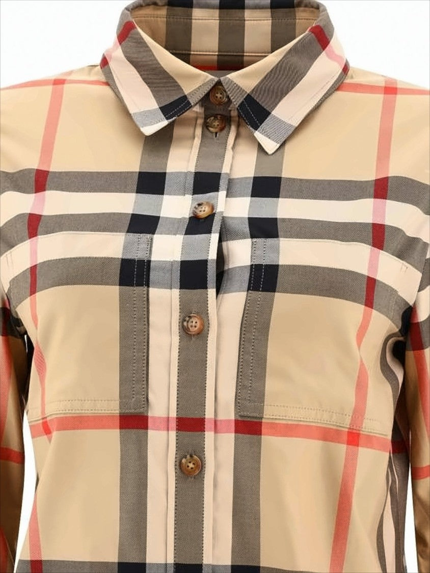 Burberry Classic Check Pattern Cotton Shirt