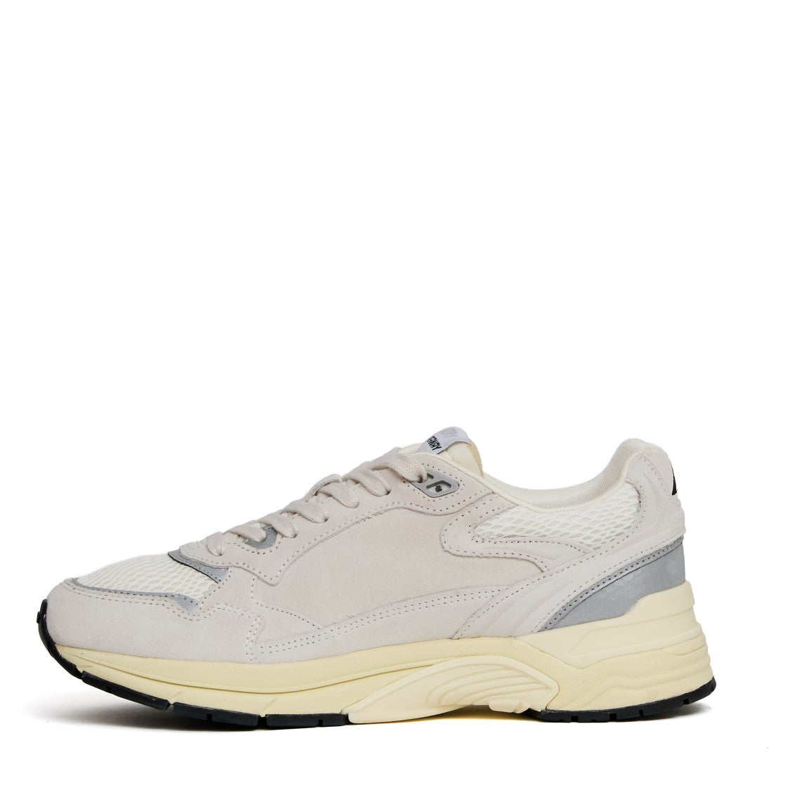 Autry Sneakers Hyperway In Mesh E Suede Bianco/Argento