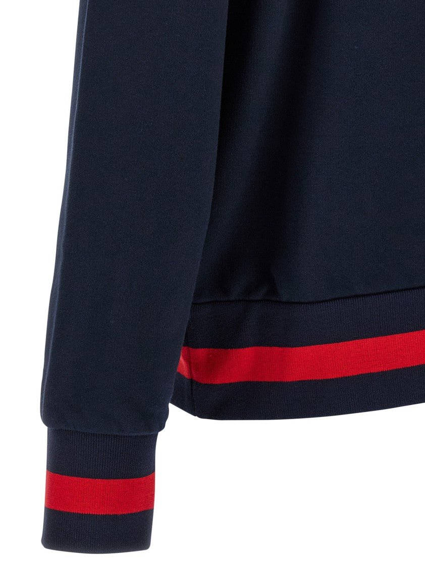 Kiton Gauze Cotton Tracksuit With Contrast Bands