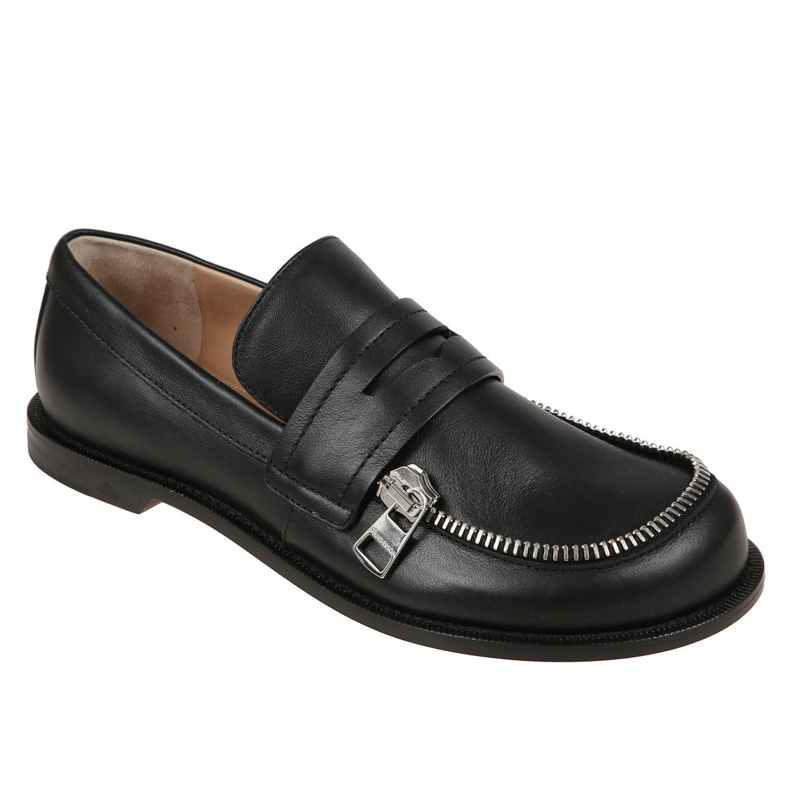 J. W. Anderson Biker-Inspired Moccasin Flats With Edgy Silhouette