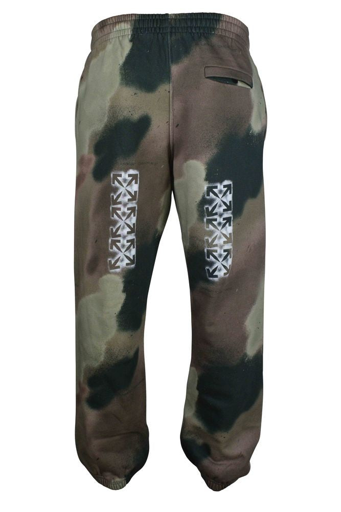 Off-White Camouflage Sport Pants With Signature Detailing