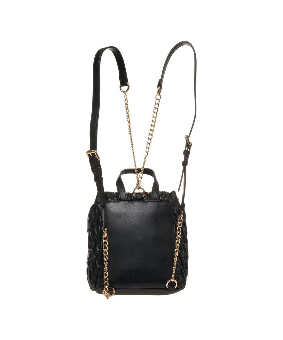 Love Moschino Quilted Eco-Leather Backpack With Magnetic Flap