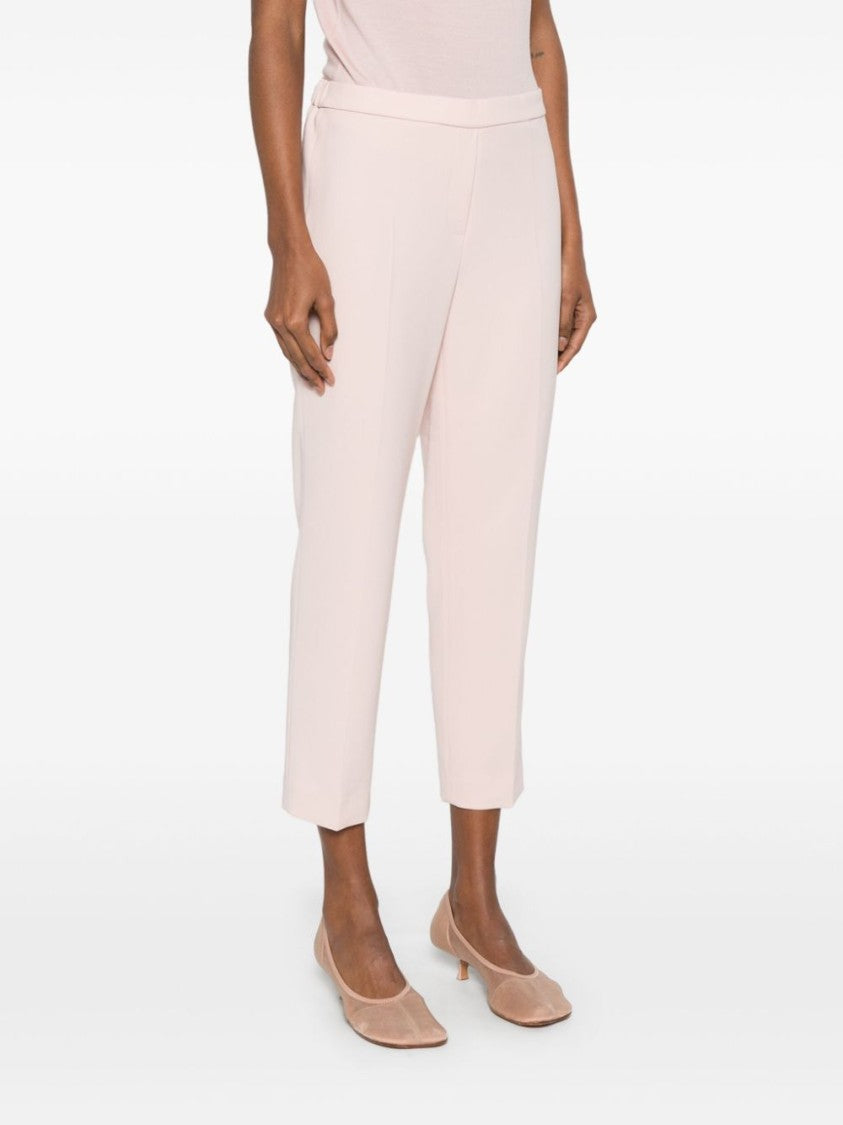 Theory Treeca Cropped Trousers With Elasticated Waist