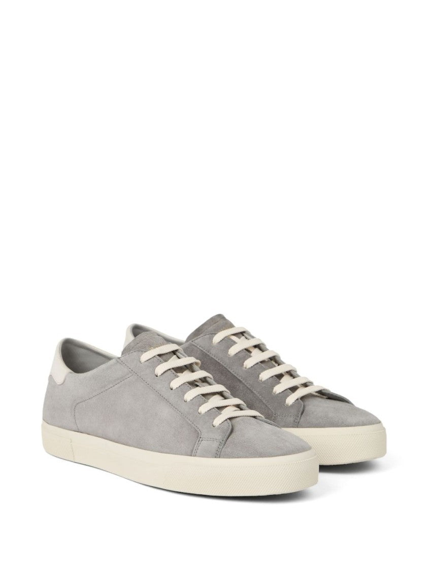Brunello Cucinelli Lace-Up Grey Sneakers