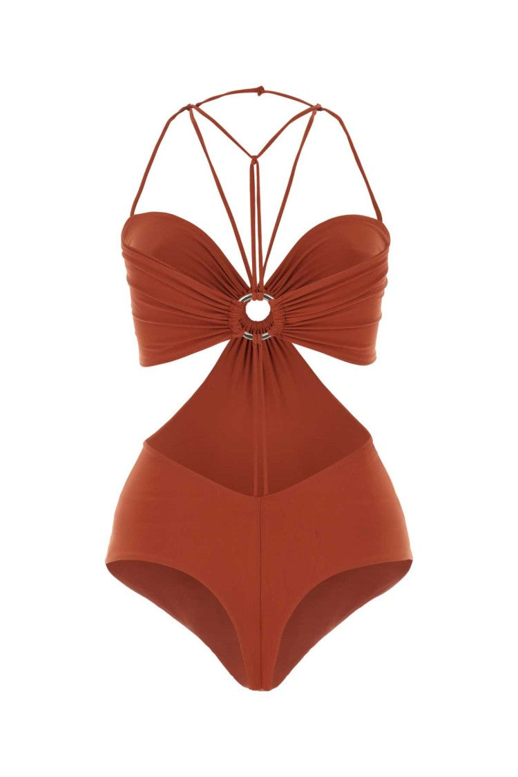 Nensi Dojaka Brick Stretch Polyester Swimsuit